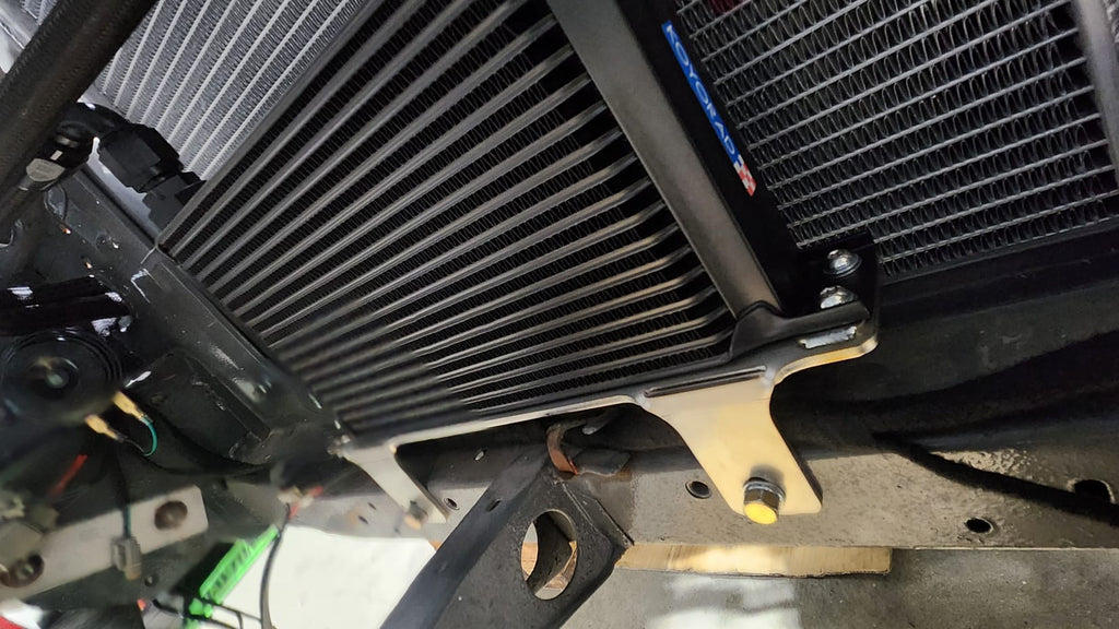 260Z Koyorad oil cooler mount underside view