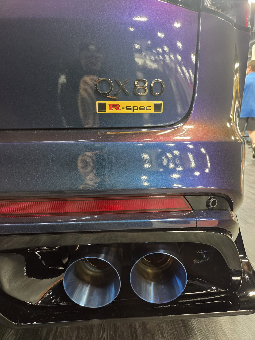 NISMO QX80 R-Spec SEMA show floor final build photo