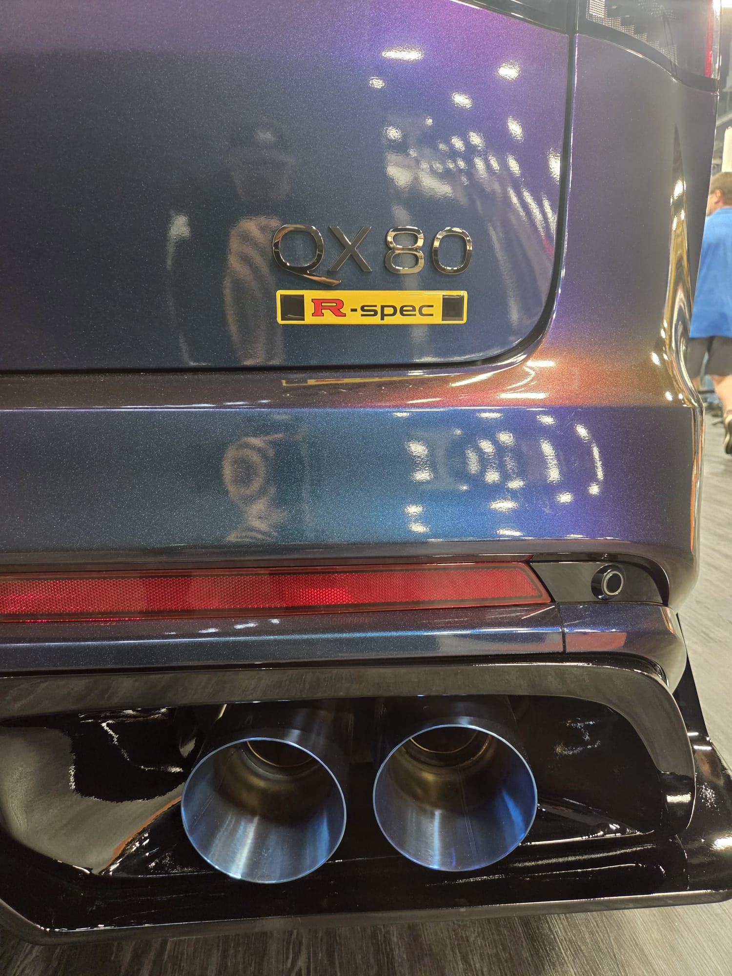 NISMO QX80 R-Spec SEMA show floor final build photo