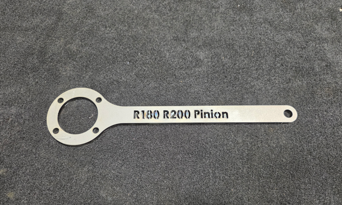 ZSM R180 R200 Pinion SST laser cut mild steel pinion flange holder