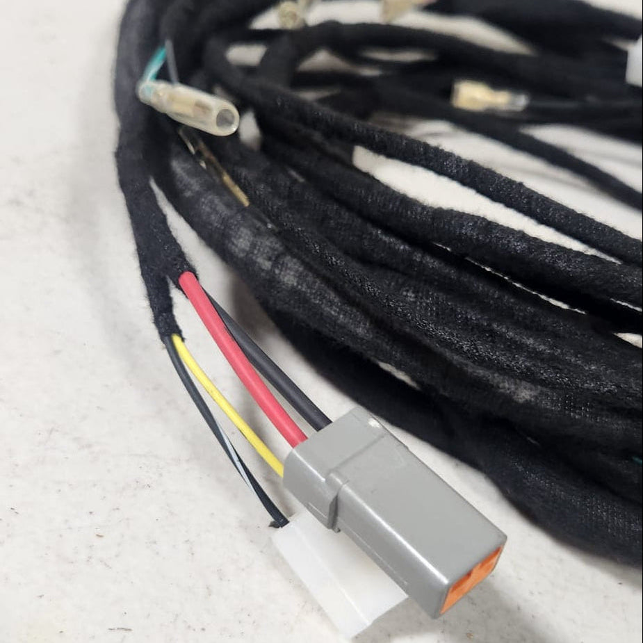 ZSM S30Z wiring harness full layout on workshop floor