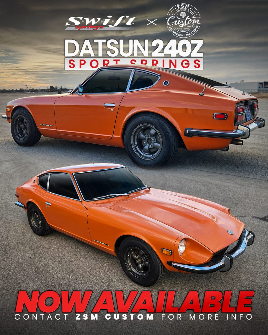 Drop-In Swift Sport Springs Kit for Datsun 240Z