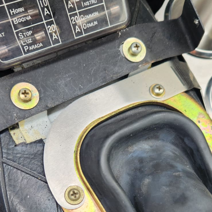 Cup holder OEM mounting hardware detail