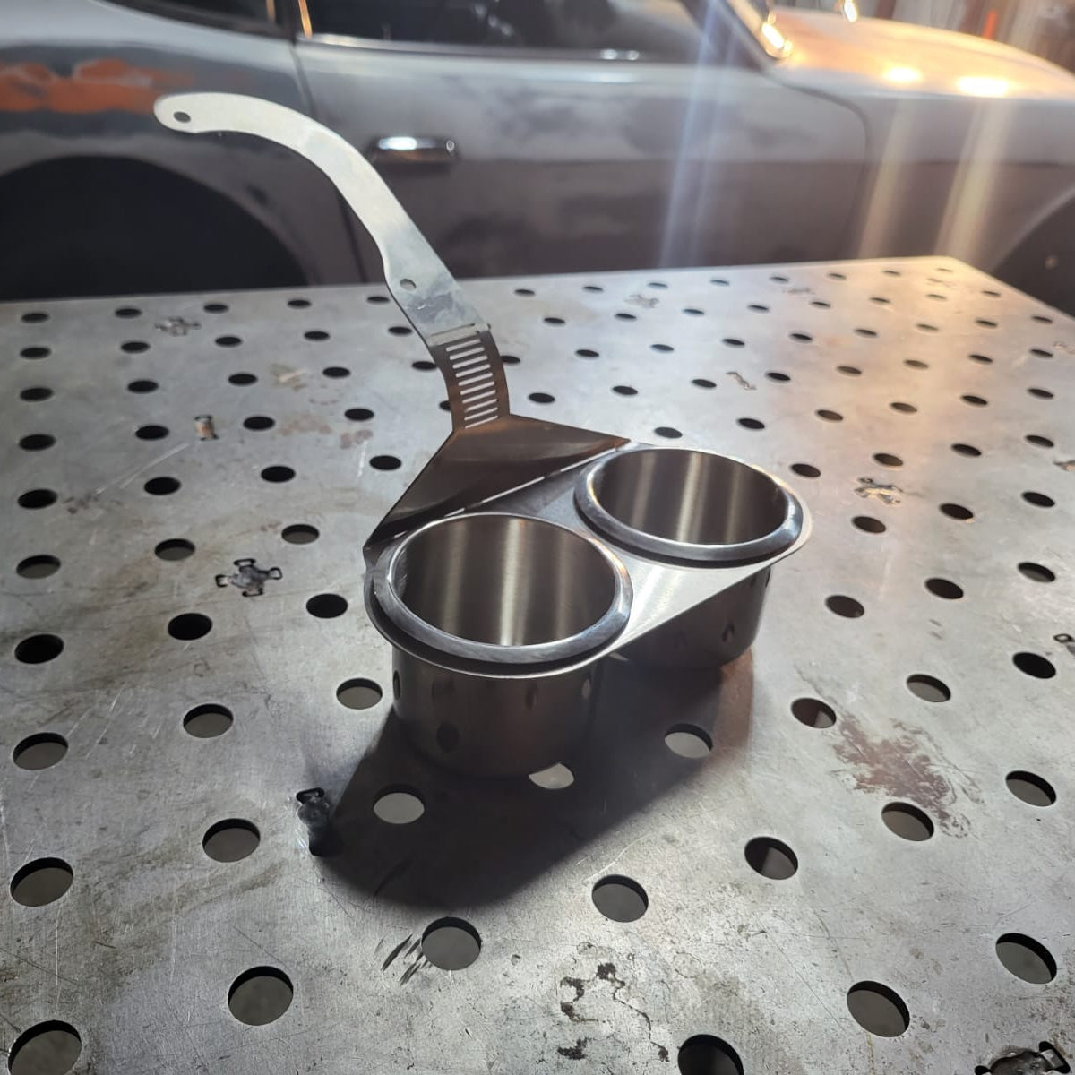 240Z Dual Cupholder - CAD Designed Stainless Steel