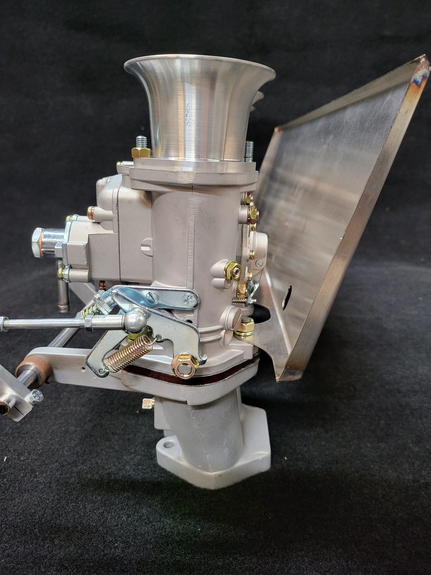 ZSM heat shield installed on carburetor