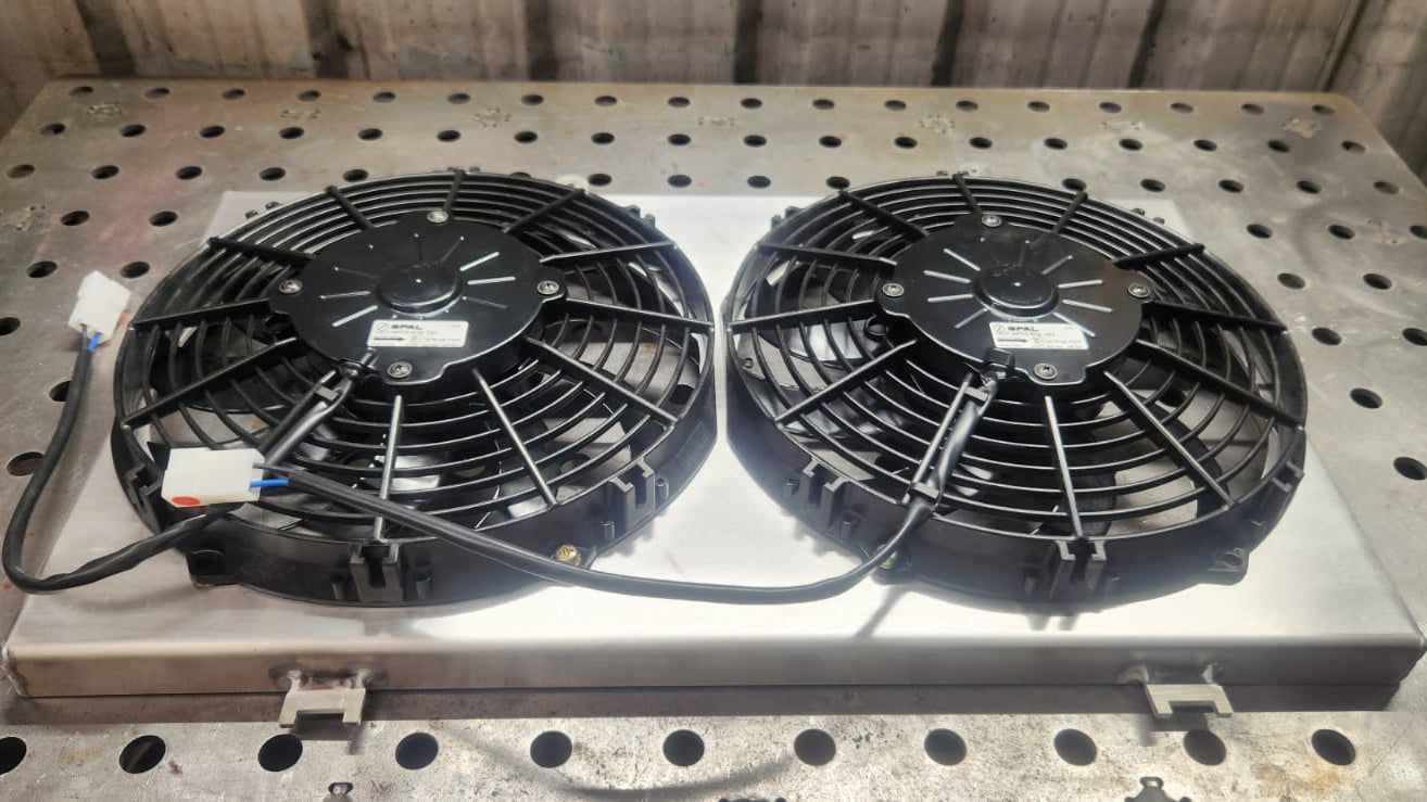 AE86 Dual Fan Shroud Spal 12"