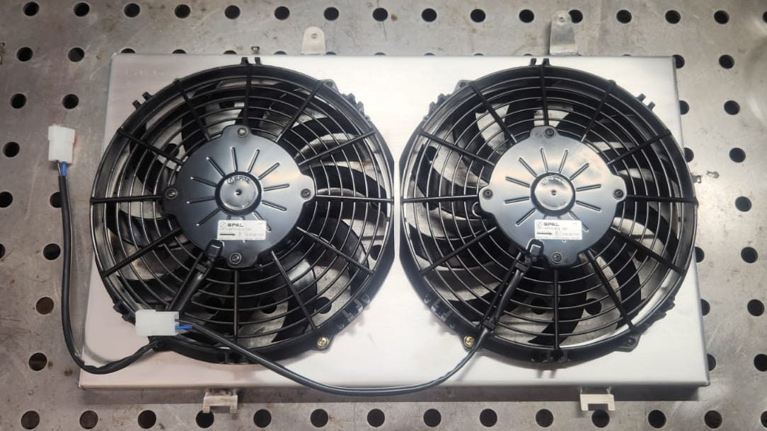 AE86 Dual Fan Shroud Spal 12"