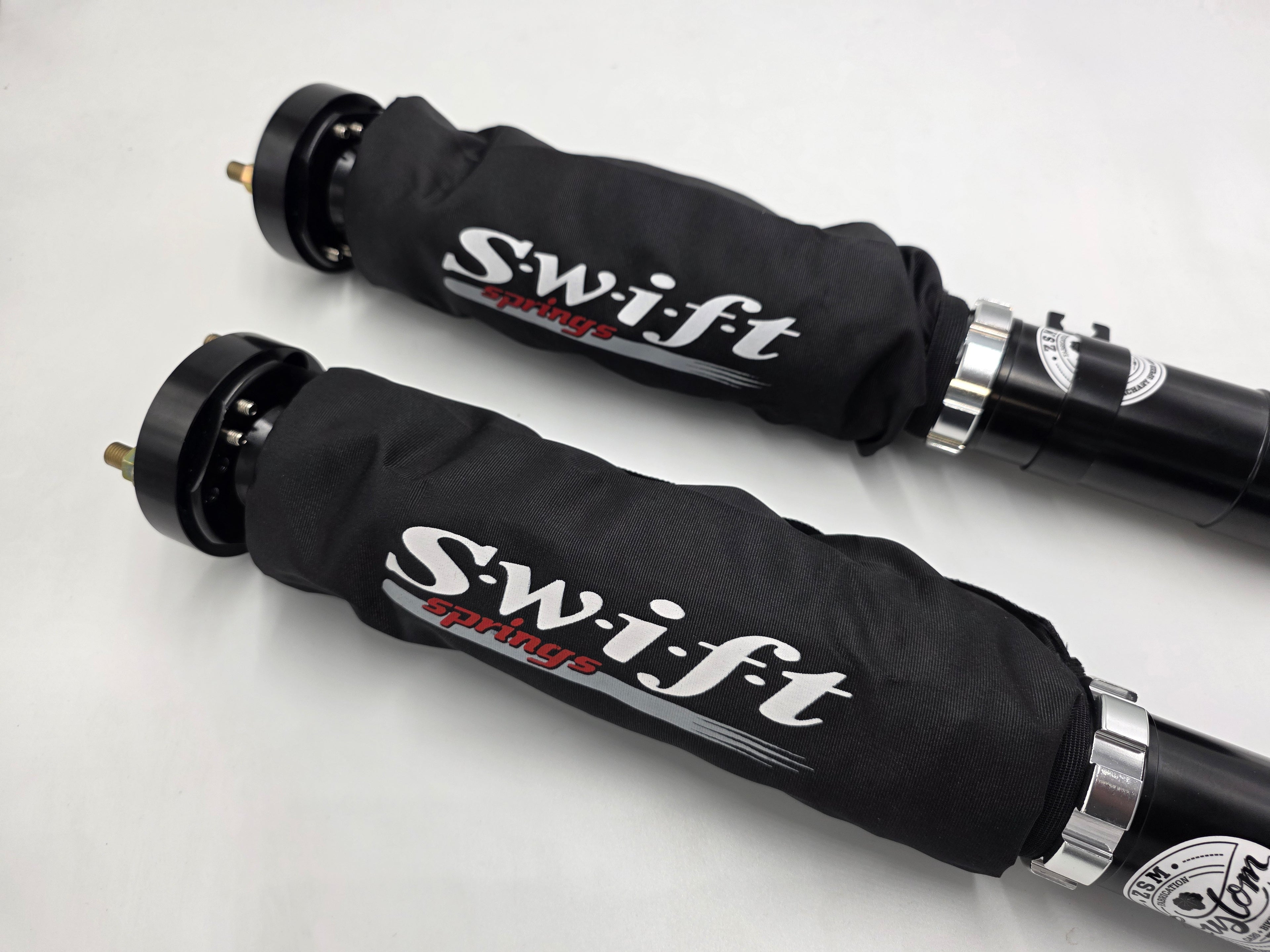 ZSM S30Z coilovers with Swift spring bags installed