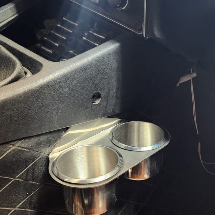 240Z Dual Cupholder - CAD Designed Stainless Steel