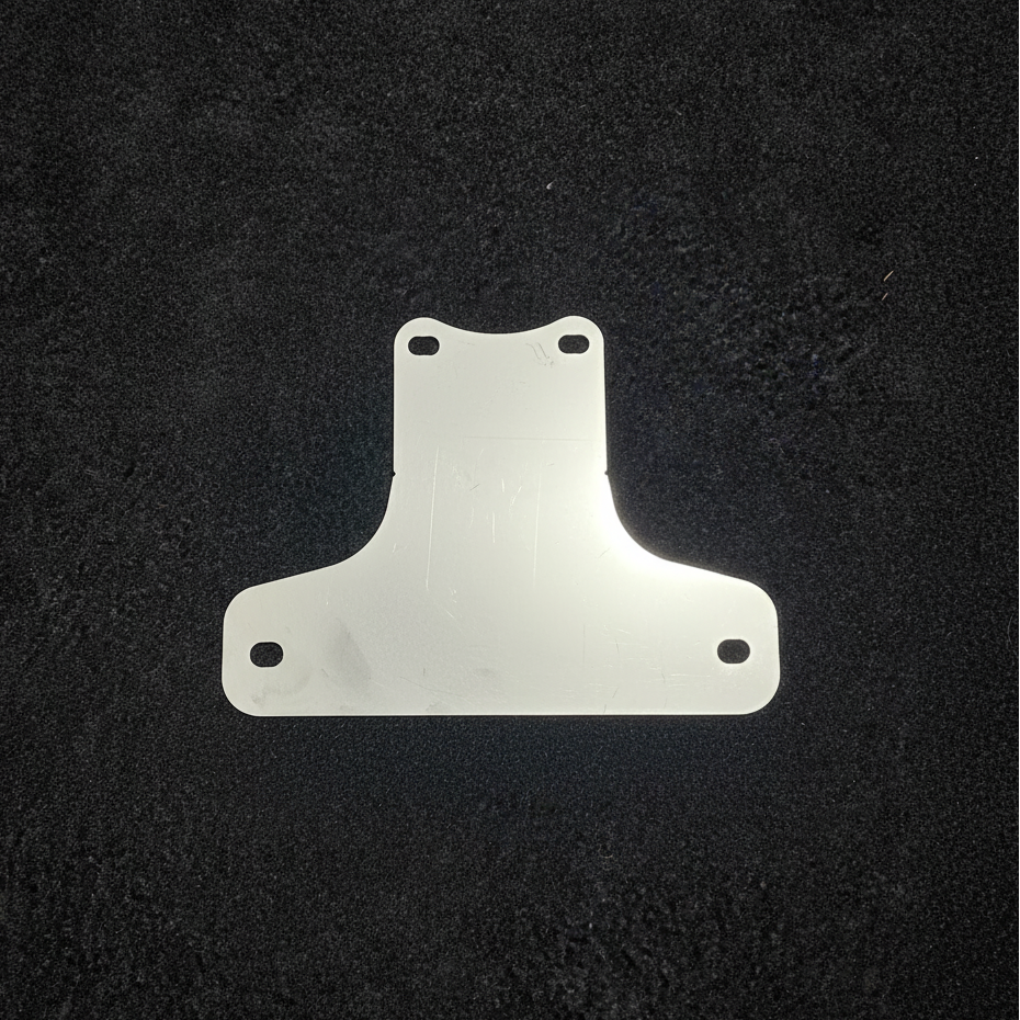 S30Z Kameari Fuel Regulator Mount on clean black felt background