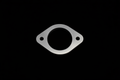 AE86 Header to CAT Stainless Flange 2.5 inch - laser cut stainless steel on black background