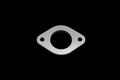AE86 Header to CAT Stainless Flange 2.25 inch - laser cut stainless steel on black background