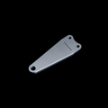 ZSM Custom laser-cut aluminum Aeromoive fuel regulator bracket for Nissan Skyline Hakosuka C10 on black background
