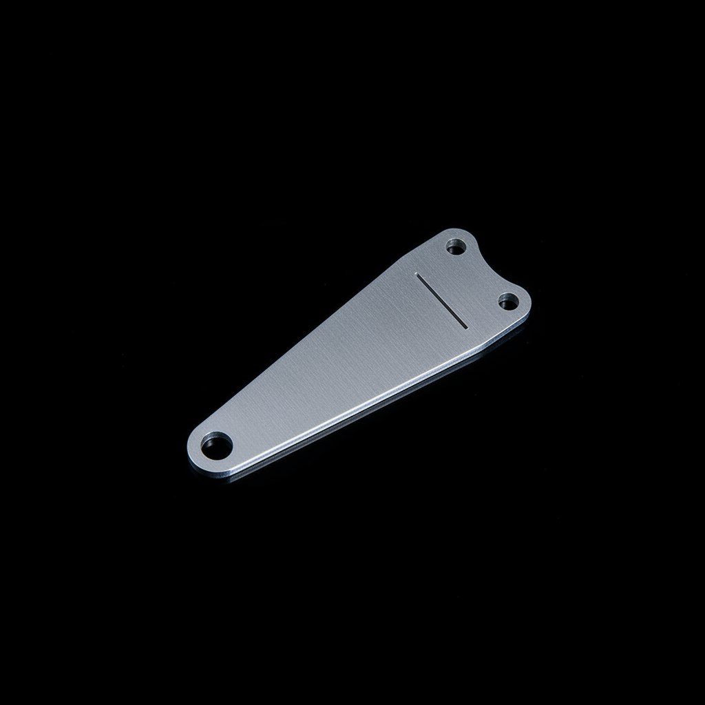 ZSM Custom laser-cut aluminum Aeromoive fuel regulator bracket for Nissan Skyline Hakosuka C10 on black background