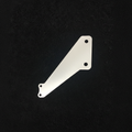 Stainless steel triangular fuel regulator bracket for Toyota TE37 on black felt