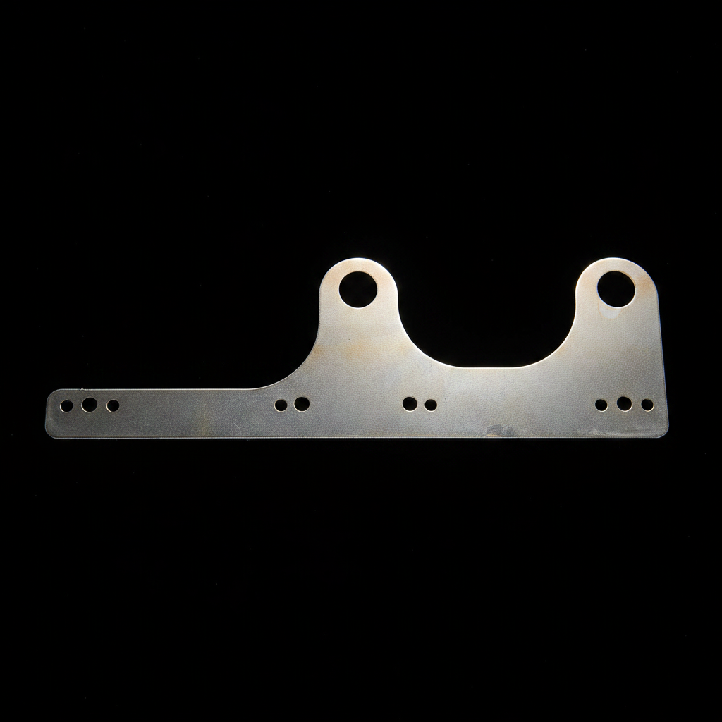 ZSM Custom L-Series engine hoist SST laser-cut mild steel bracket on black background