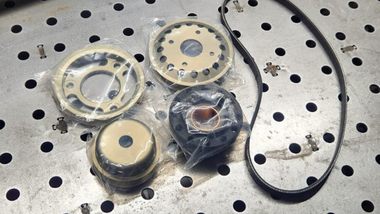 L6 ASW Serpentine Pulley Kit with ATI Damper Hub — Japan Import